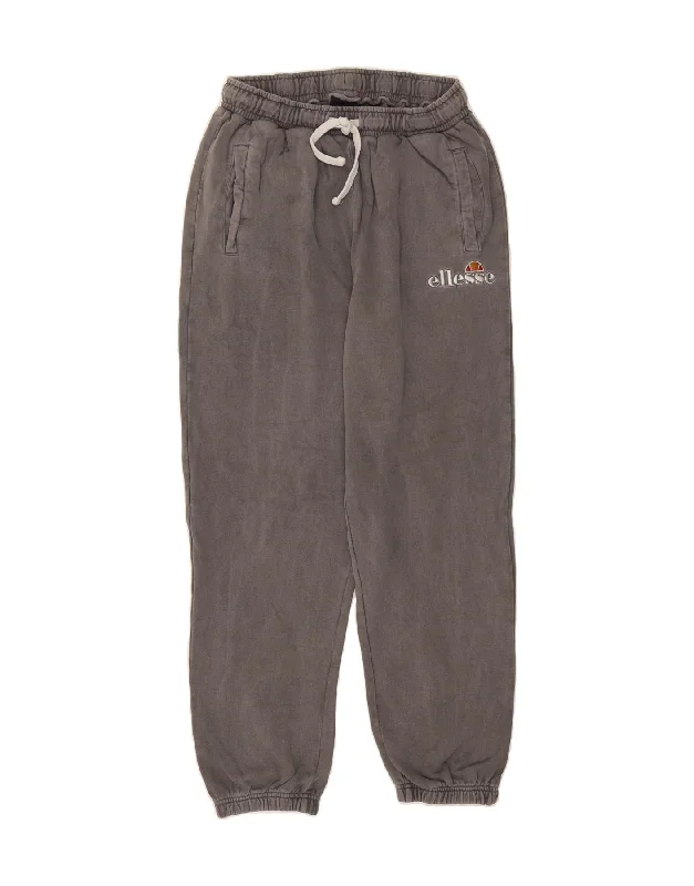 Easy Chic ELLESSE Womens Tracksuit Trousers Joggers UK 10 Small Grey Cotton