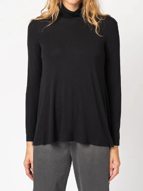 Comfortable Jackets Flared Turtleneck Shirt