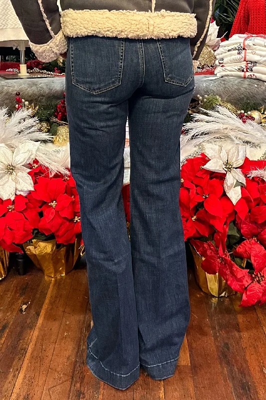 Soft Wearables IBISTER 70's Flare Jean by Silver