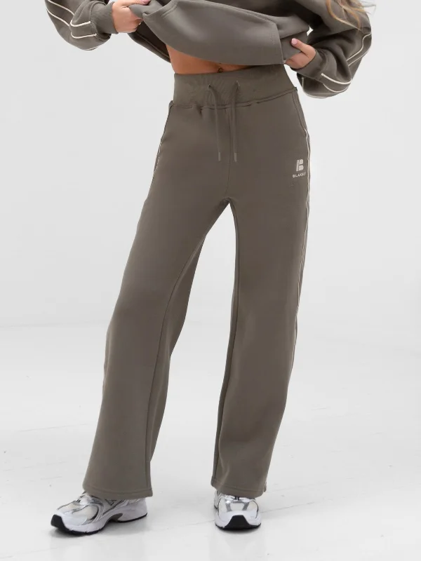 Casual Chic Outfits Apex Wide Leg Sweatpants - Safari Green