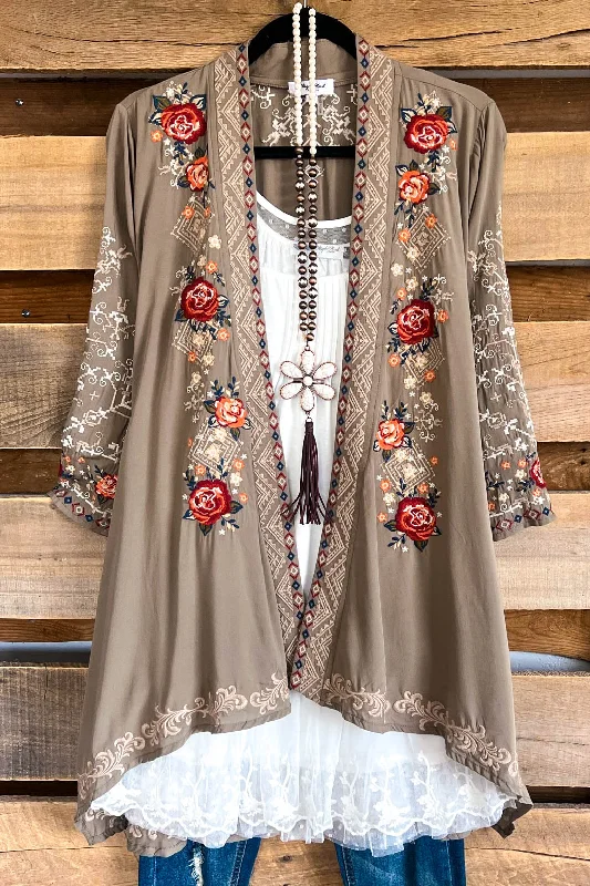 Soft Fabric Looks AHB EXCLUSIVE: A Friend Like Me Cardigan - Olive - 100% COTTON