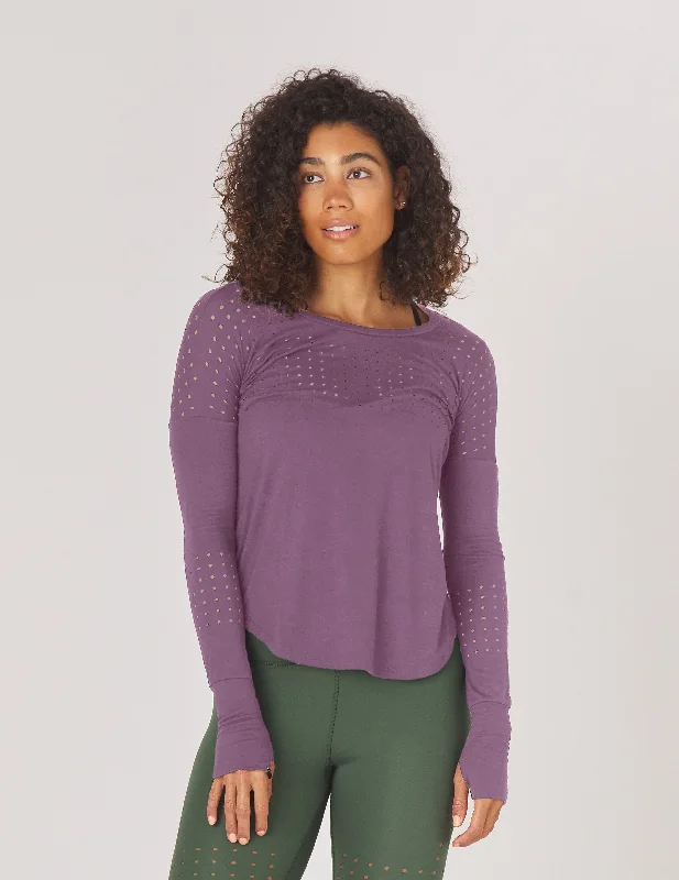 Cozy Fashions Mood Long Sleeve: Berry Wine