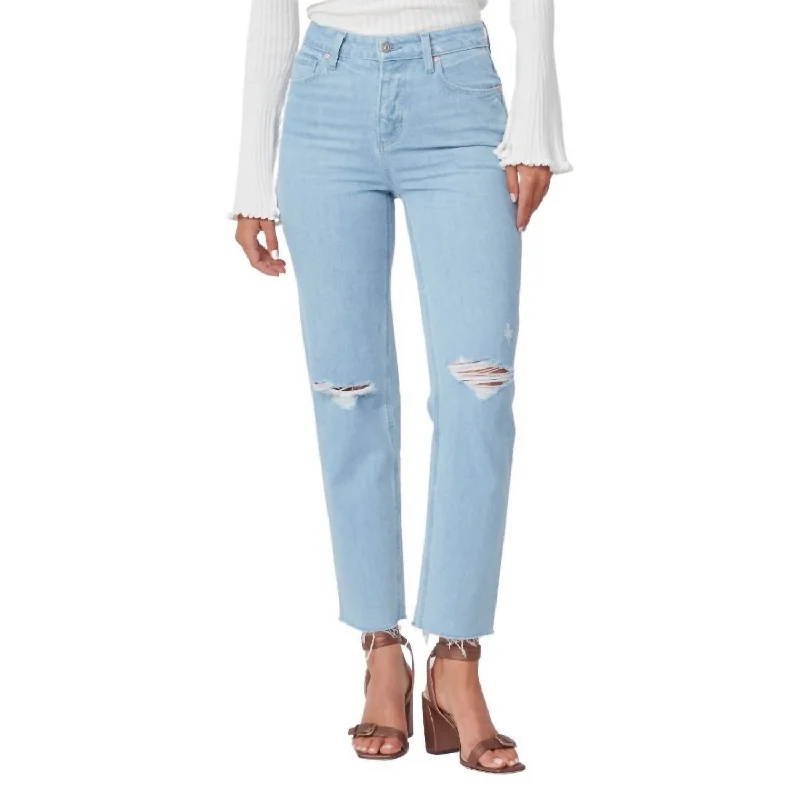 Breezy Comfort Sarah Reverse Jeans In Crash Destructed