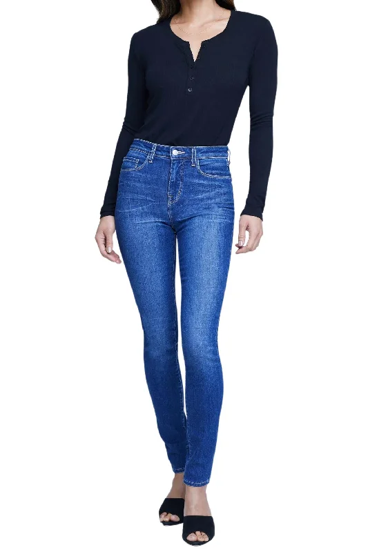 Soft Fabric Looks Marguerite High Rise Skinny Jeans In Colton