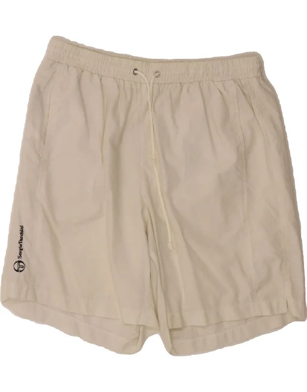 Modern Chic SERGIO TACCHINI Womens Sport Shorts UK 14 Large  White
