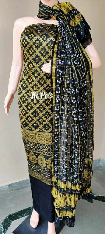 Comfortable Jeans KcPc Banarasi Bandhej Gharchola salwar suit