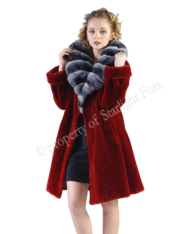 Cozy Knits 67 | Red Sheared Beaver Coat