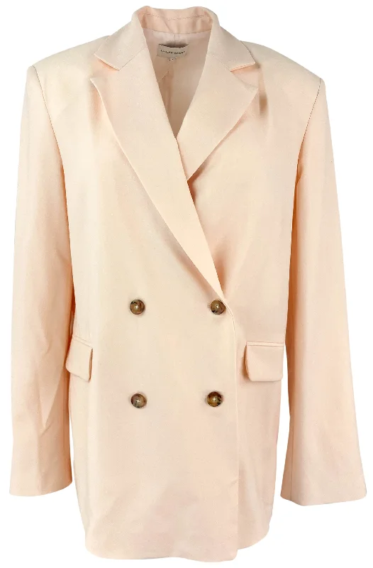 Cozy Chic Wear LouLou Studio Donau Blazer in Peach