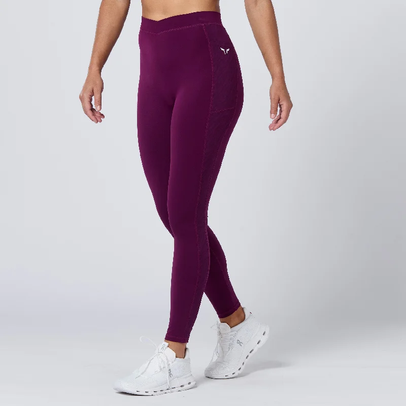 Cozy Fit Wear Crossover Leggings 27" - Pickled Beet