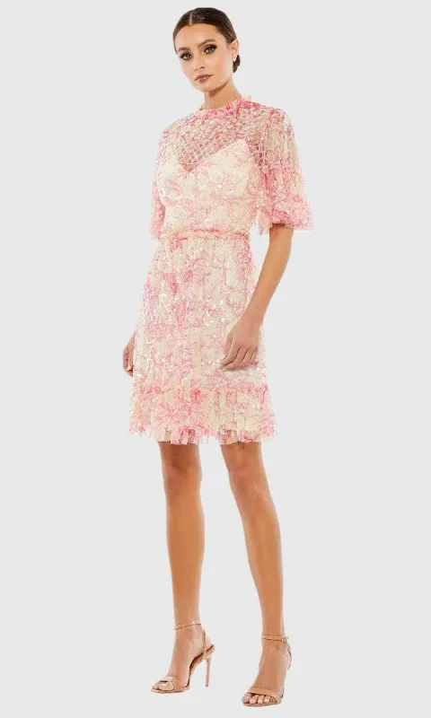 Effortless Outfits Mac Duggal A9148 - Sequin Embellished Cocktail Dress
