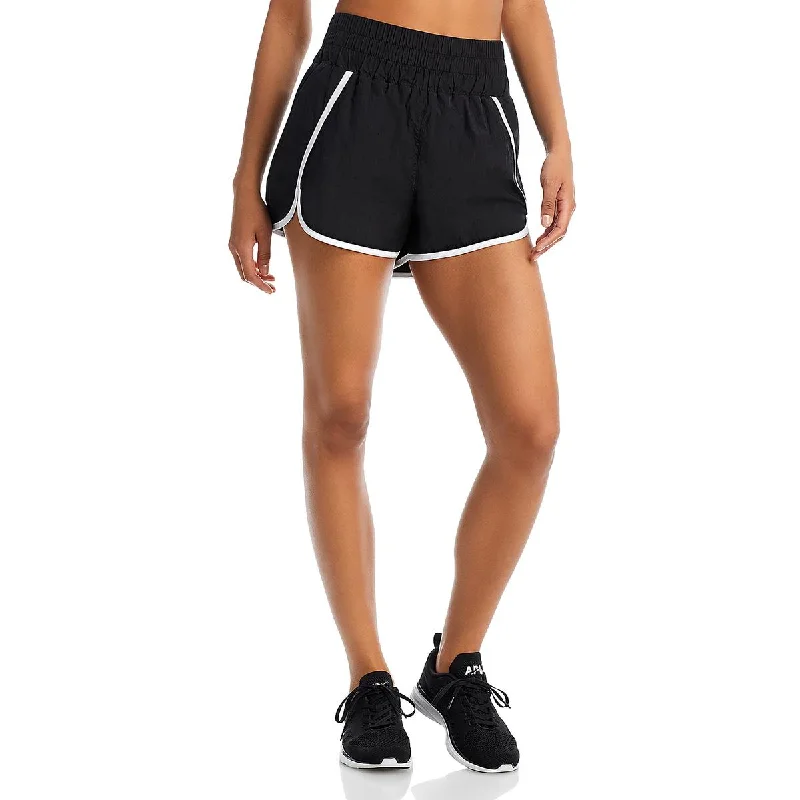 Relaxed Fashion Aqua Womens Fitness Activewear Shorts