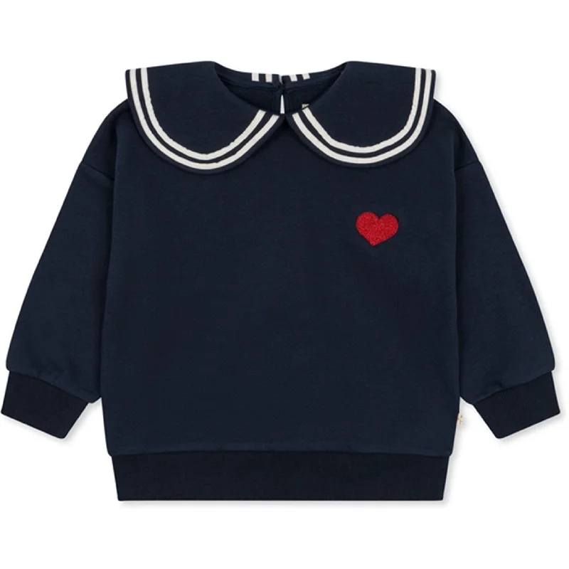 Light Dressing Konges Sløjd Total Eclipse Lou Betty Sweatshirt med Krave