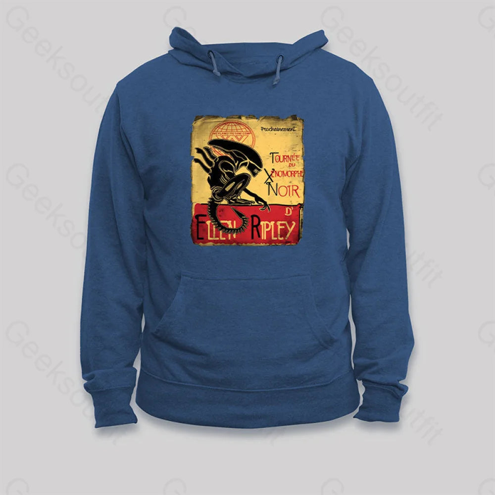 Sporty Comfort Tournee Du Xenomorphe Doir Hoodie