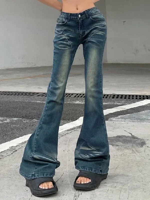 Everyday Outfits Bootcut Low Rise Denim Jeans