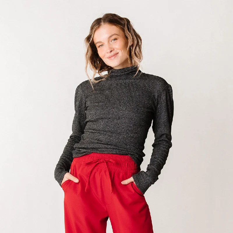 Comfortable Sweaters Sydney Turtleneck, Black