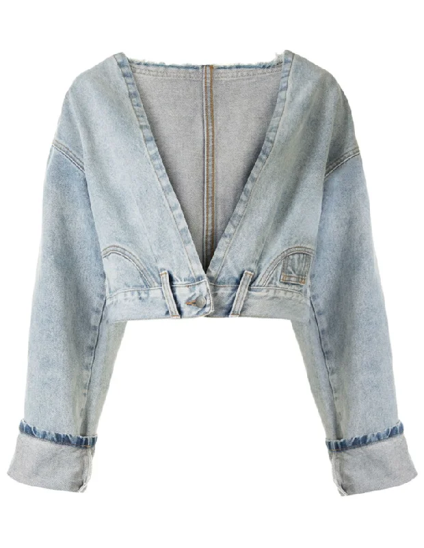 Comfortable Fitwear HYBRID DENIM JACKET BLUE WASH