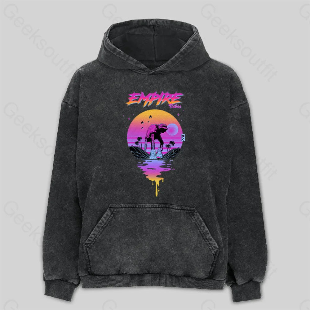 Easy-to-Wear Empire Vibes Washed Hoodie