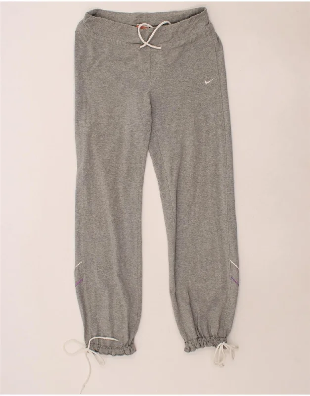 Soft Clothing NIKE Womens Tracksuit Trousers Joggers UK 12/14 Medium  Grey Cotton