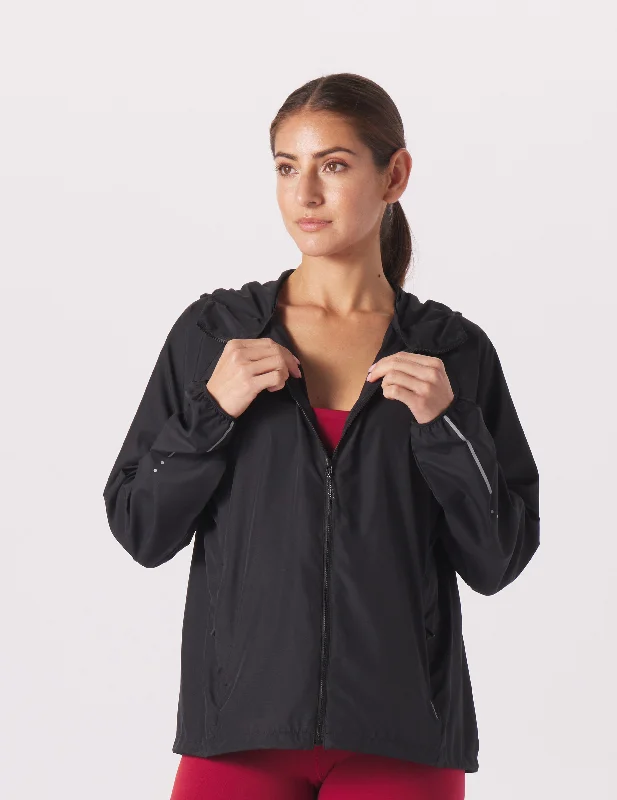 Soft Textures Trek Windbreaker: Black