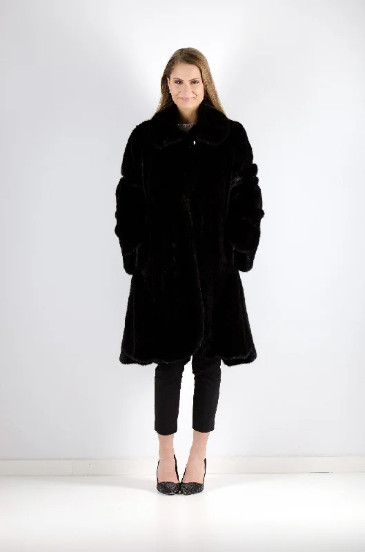 Cozy Chic Wear 22 | Black Mink Coat