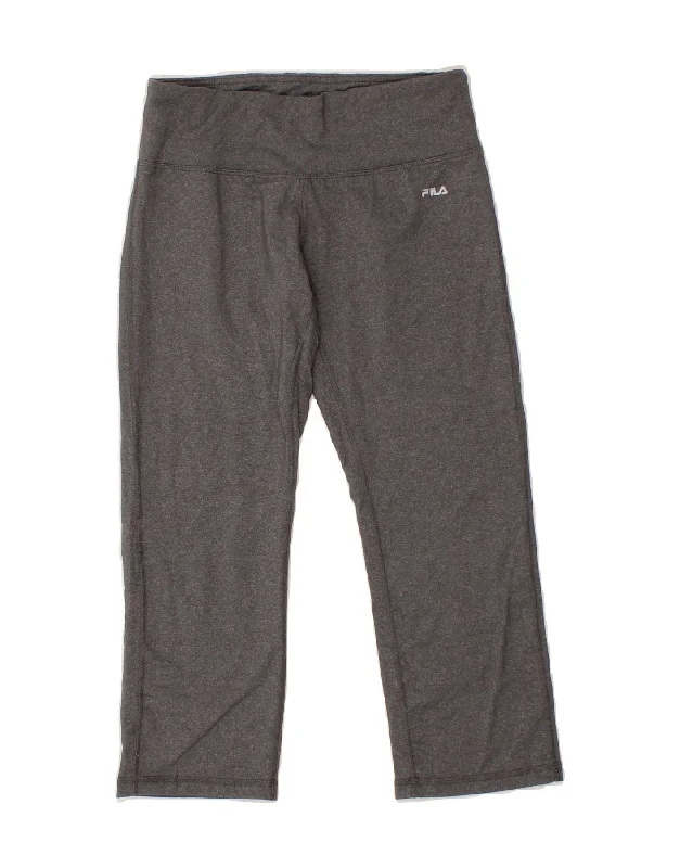 Breezy Outfits FILA Womens Capri Leggings UK 10 Small  Grey
