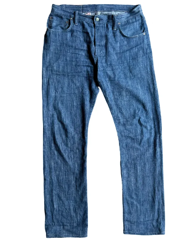 Relaxed Jackets Greaser 12 oz Handloom Natural Indigo Dyed Denim