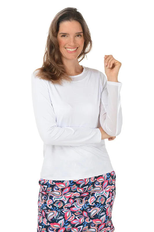 Effortless Dressing Mesh Scoop Neck UPF50 Sun Shirt