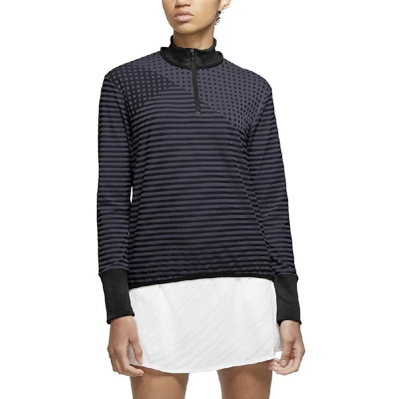 Comfy Chic Wear Nike Dri-FIT UV Ace Half-Zip Golf Pullover Black/Gridiron - FW20 Women Comfy Chic Wear Nike Dri-FIT UV Ace Half-Zip Golf Pullover Black/Gridiron - FW20 Women
