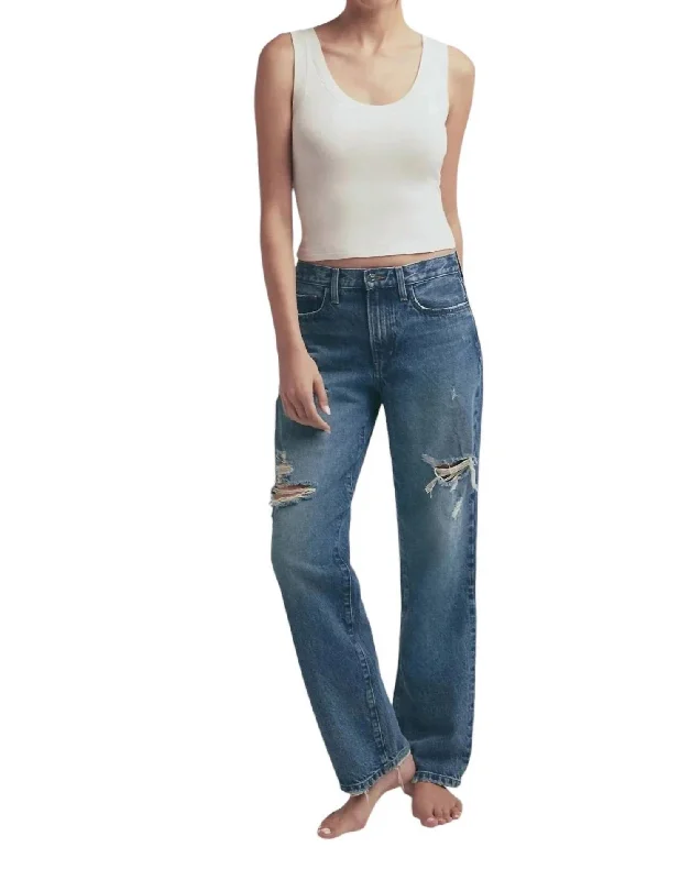 Relaxed Clothing Tommy Mid Rise Boyfriend Jeans In Boston