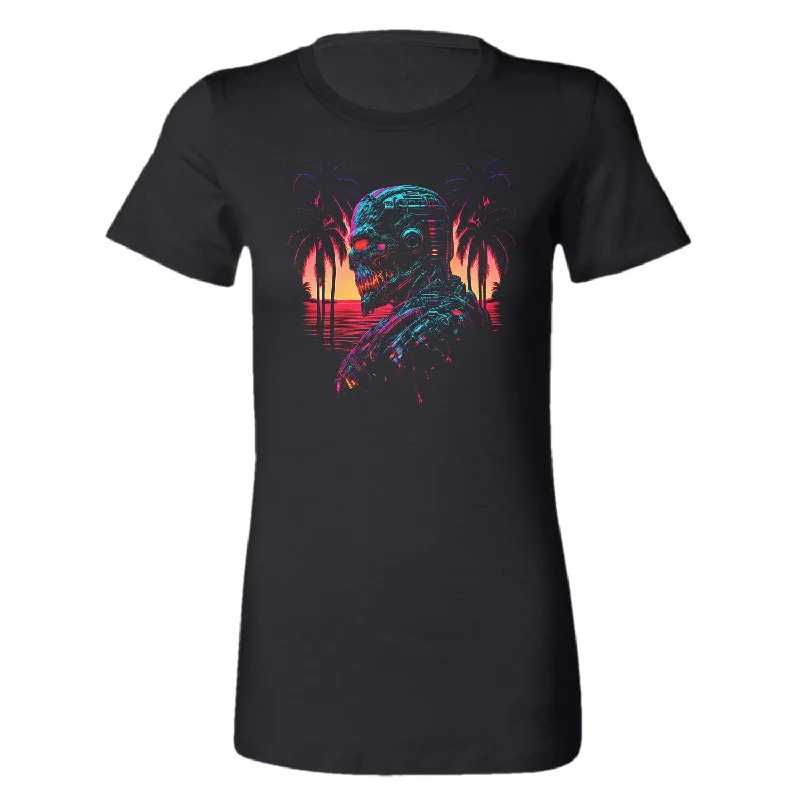 Relaxed Tops Cyborg on Vacation - Women's Tee