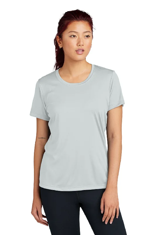 Elegant Wear Sport-Tek Womens Competitor Moisture Wicking Short Sleeve Crewneck T-Shirt - Silver Grey
