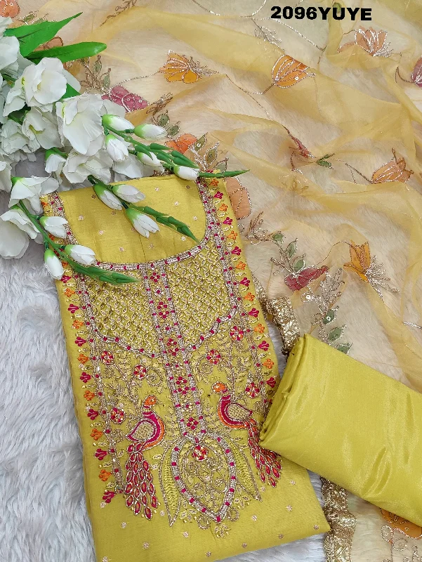 Light Dressing KcPc New Beautiful Cotton Silk Jaipuri style With Gotapatti Handwork Work Suit SAN Light Dressing KcPc New Beautiful Cotton Silk Jaipuri style With Gotapatti Handwork Work Suit SAN