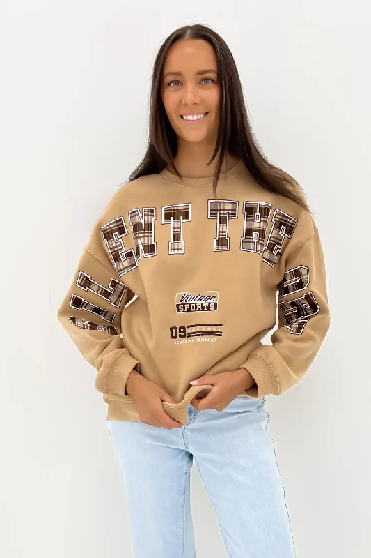 Soft Trends Stadium Crew Oatmeal