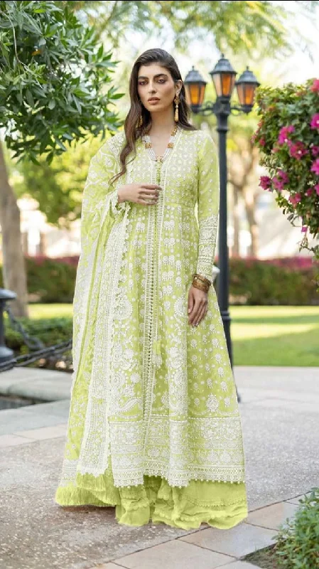 Effortless Dressing Size 4XL Lawn Cotton Heavy Embroidered Long Straight Cut Pakistani Suit Effortless Dressing Size 4XL Lawn Cotton Heavy Embroidered Long Straight Cut Pakistani Suit