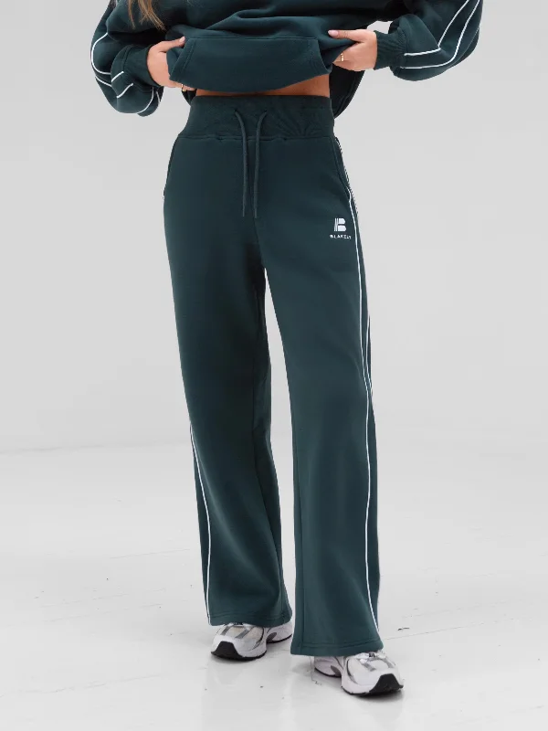 Casual Fit Wear Apex Wide Leg Sweatpants - Teal Green