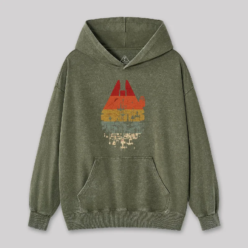 Cozy Essentials Wear Retro Battleship Geek Washed Hoodie