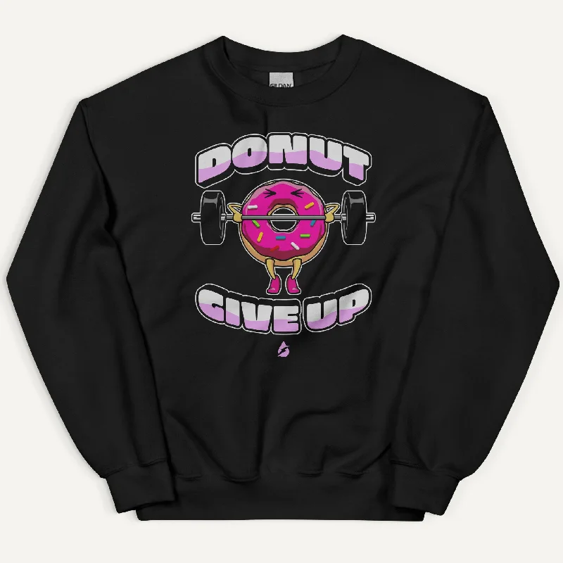 Stylish Jackets Donut Give Up Sweatshirt