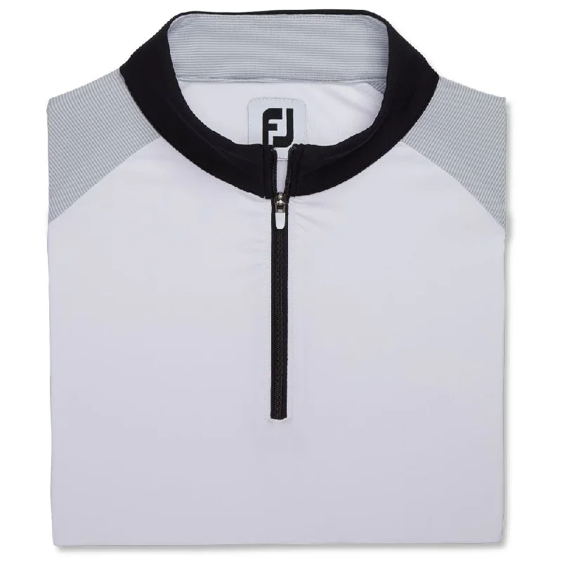 Cozy Apparel FootJoy Micro Stripe Sun Protection Golf Pullover Gray/Black - FA23 Women