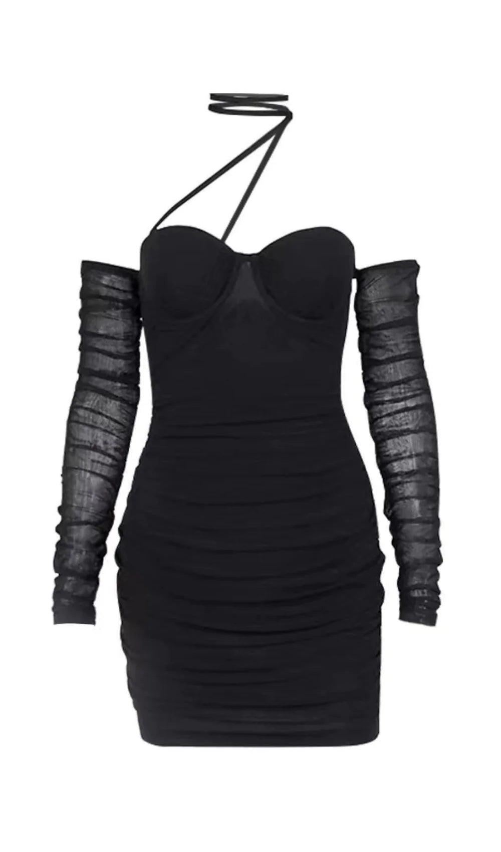 Soft Fabric Looks A&A Luxe Mesh Strapless Dress