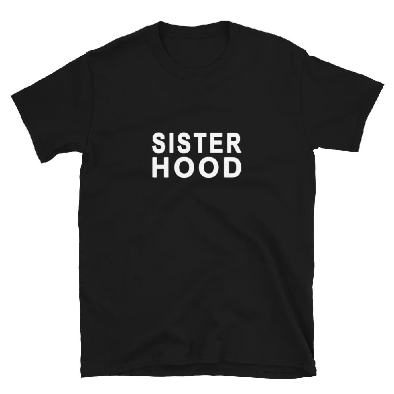 Comfortable Chic THE ESSENTIAL BOYFRIEND TEE BLACK SISTER HOOD