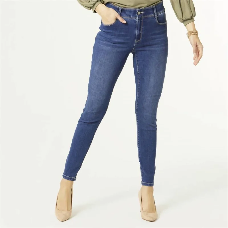 Chic Outfits Omg Zoey Zip Skinny Jeans In Blue
