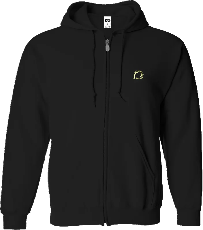 Relaxed Looks STREET FIGHTER - 'Blanka Electric Thunder' Embroidered Full-Zip Hoodie - Black