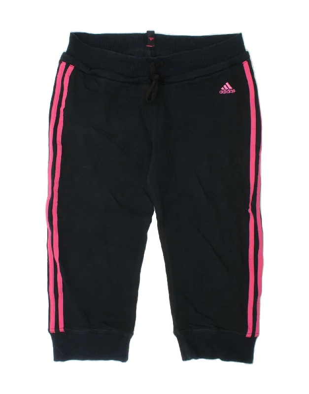 Cozy Apparel ADIDAS Womens Bermuda Sport Shorts EU 36/38 Medium  Navy Blue Cotton