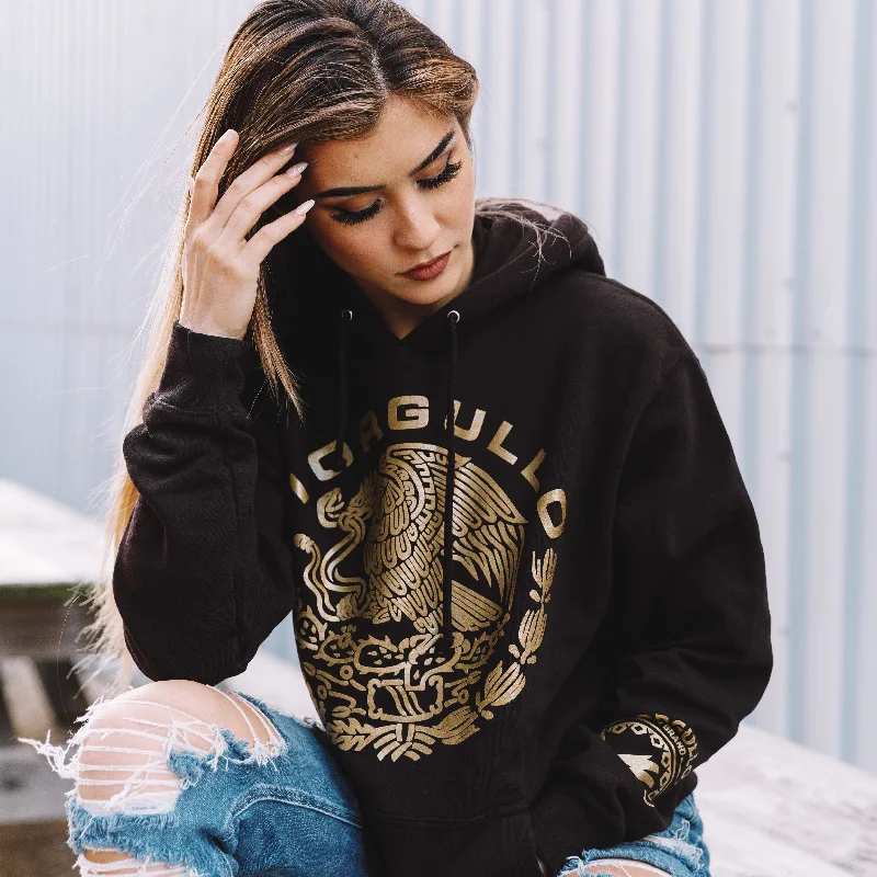 Soft Comfort Wear MI ORGULLO ESCUDO MEN’S BLK HOODIE