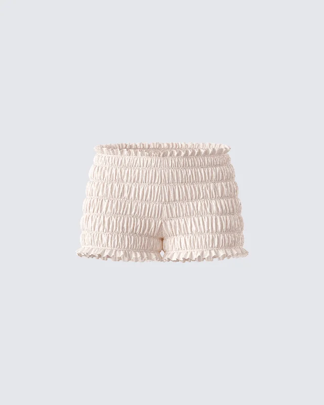 Cozy Outerwear Kailani Ivory Smocked Bloomer