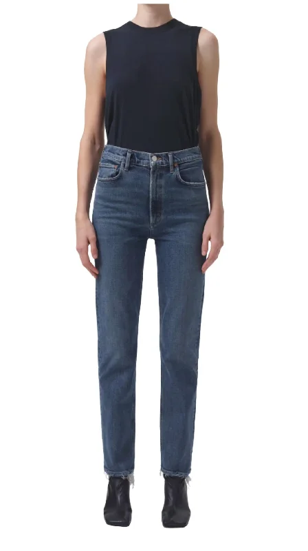 Soft Wearables High Rise Stovepipe Jeans In Captivate