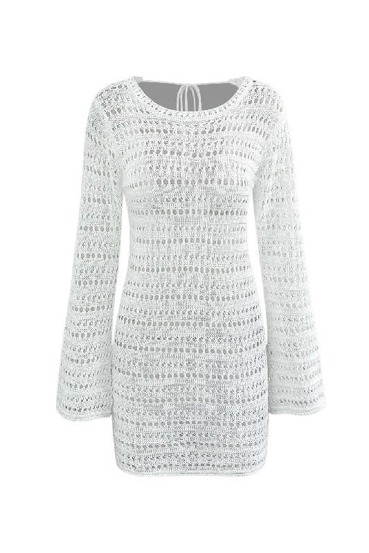 Comfortable Lounge Wear A&A Vintage Crochet Summer Cover-Up Mini Dress