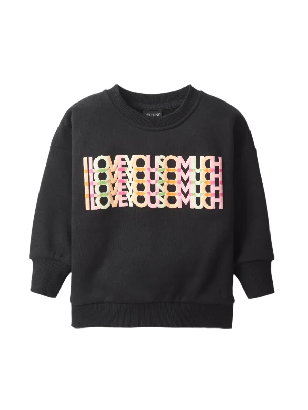Breathable Style V-Day Elevated Crewneck - Black