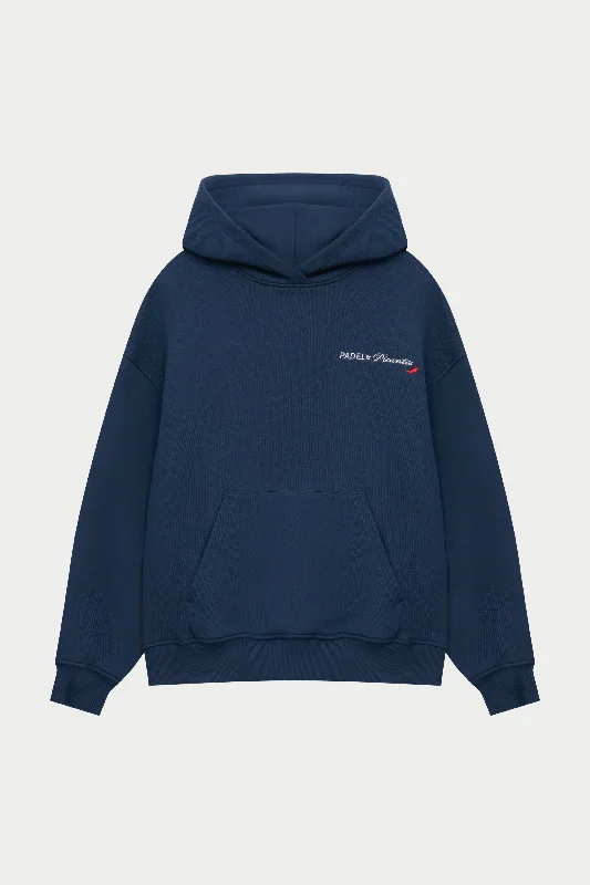 Comfortable Sweaters PADEL & PICANTE OVERSIZED HOODIE - NAVY