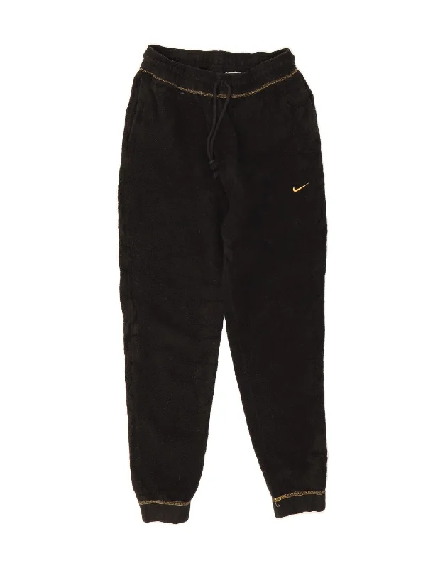 Light Dressing NIKE Womens Dri Fit Fleece Tracksuit Trousers Joggers UK 8 Small  Black